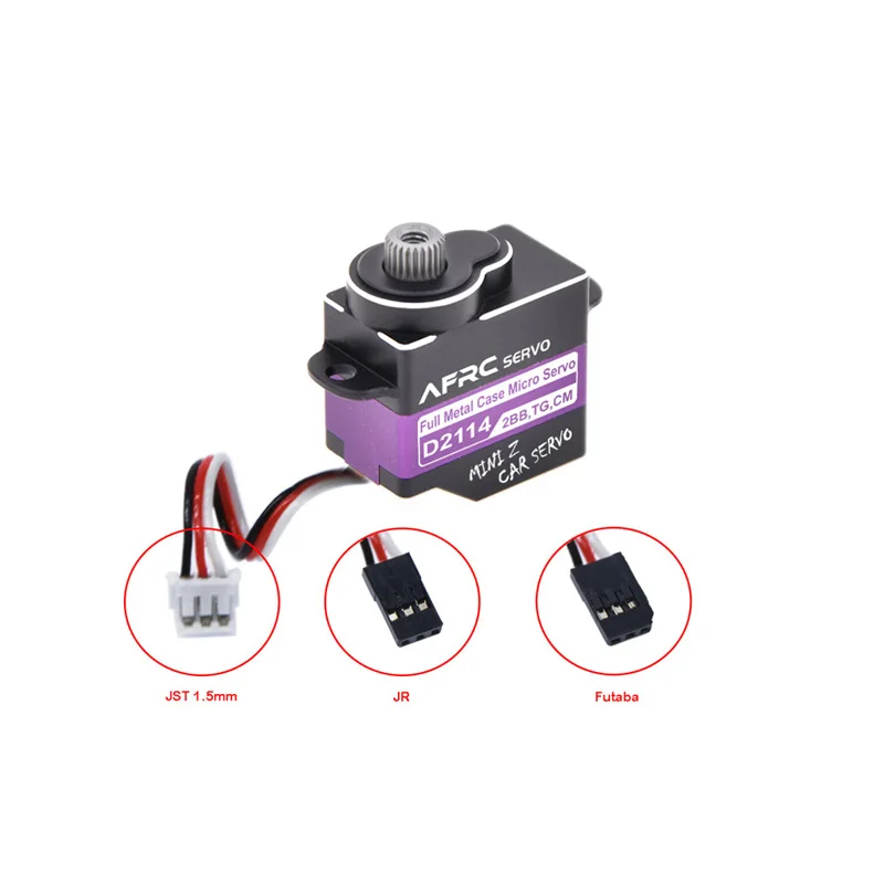 

1pcs AFRC-D2114TG Micro Mini Digital Servo Titanium Gear for RC Airplane Fixed Wing Helicopter Modification Upgrade- JST 1.5