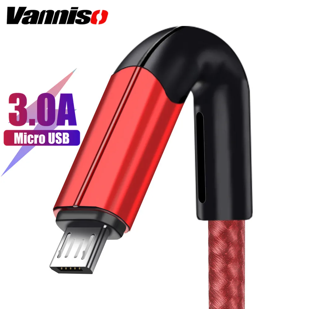 Vanniso 1 м кабель Micro USB 3.0A для быстрой синхронизации данных зарядный samsung huawei Xiaomi LG
