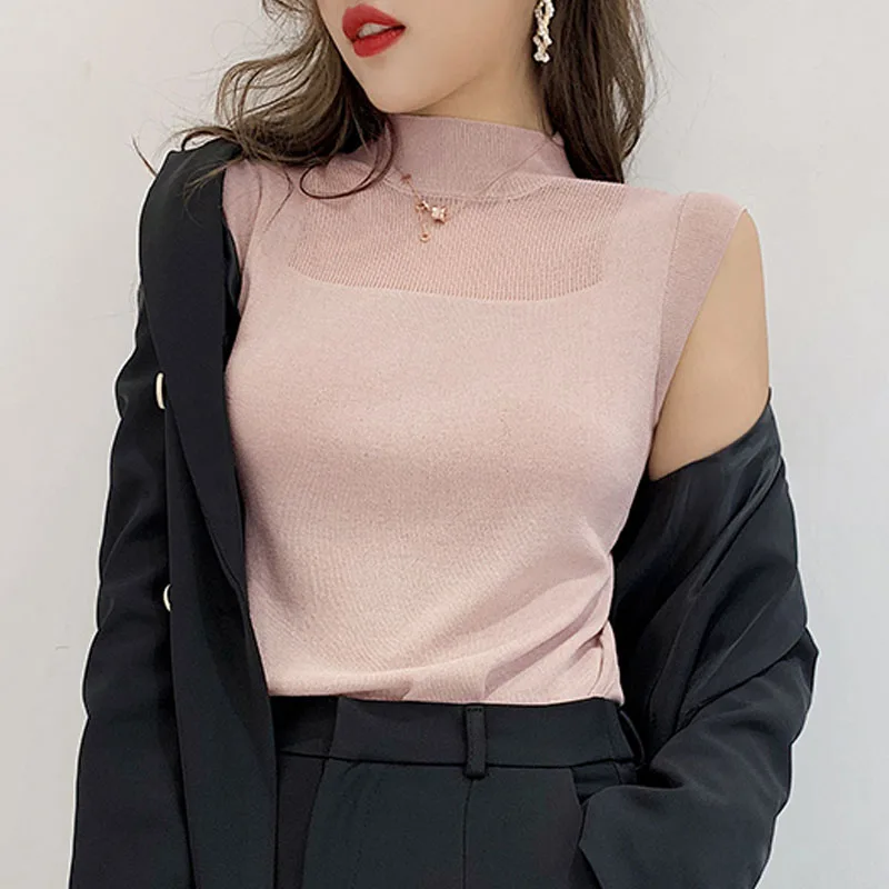 Летние блузки-топы для женщин Blusas Mujer De Moda 2021 блузка без рукавов с высоким плотно