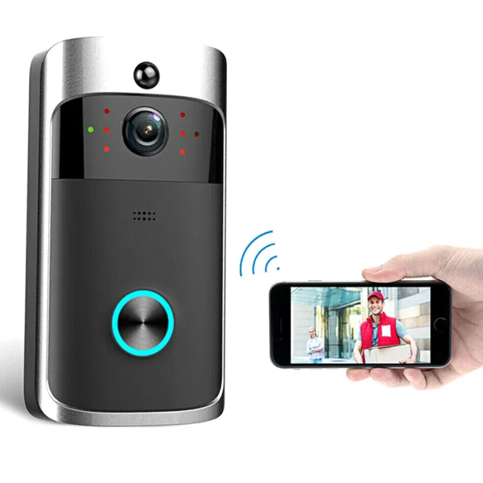 WiFi смарт-видео дверной звонок HD камера безопасности беспроводной домофон PIR широкоугольный для домашнего LFX-ING