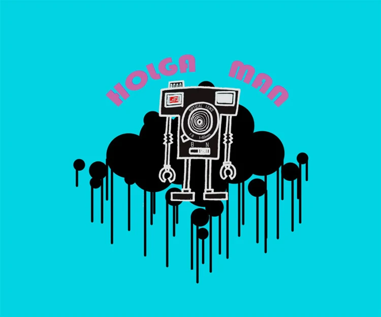 HOLGA 120N желтая 120 камера среднего формата Lomography Lomo Kodak Fujifilm