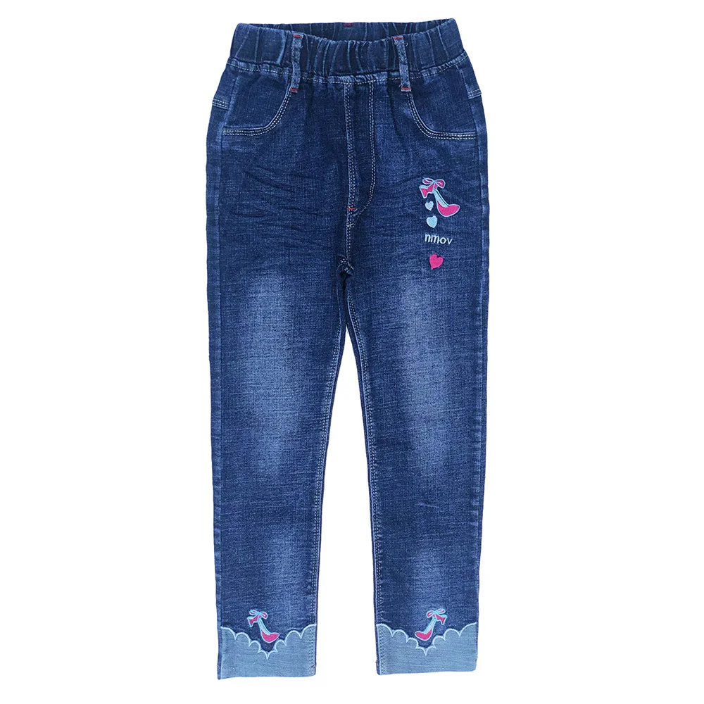 Весенне-осенние джинсы для девочек 7-12 лет, джинсовые штаны, детские ковбойские джинсы для девочек