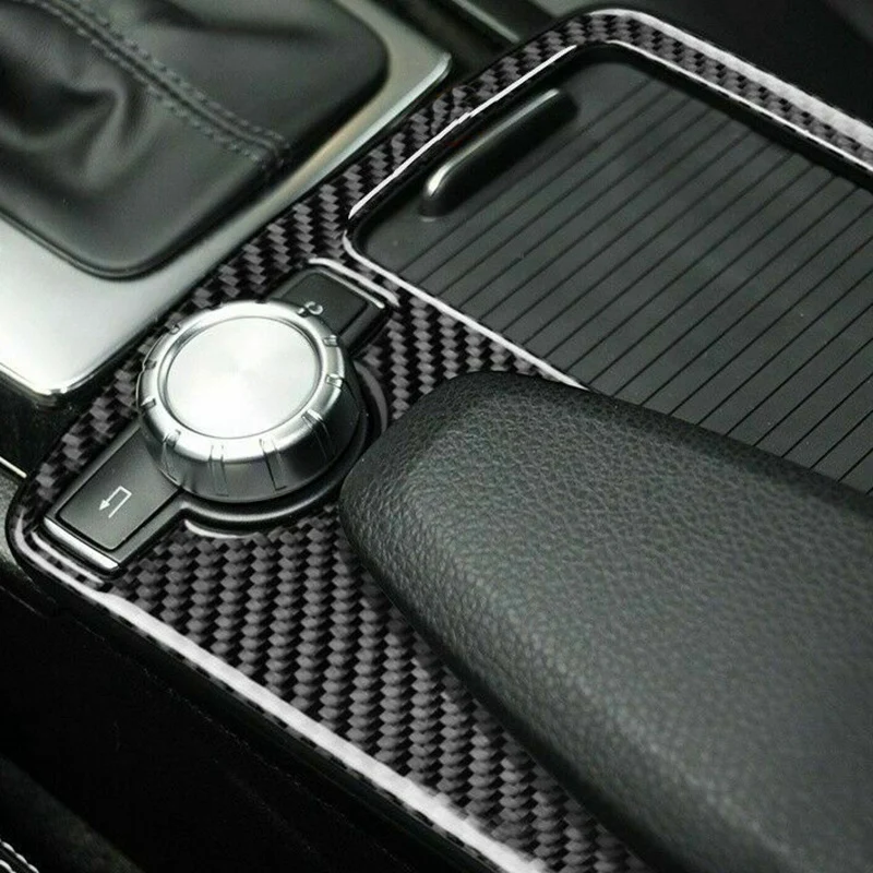 Для Mercedes Benz C Class W204 E Class W212 консоль из углеродного волокна накладка