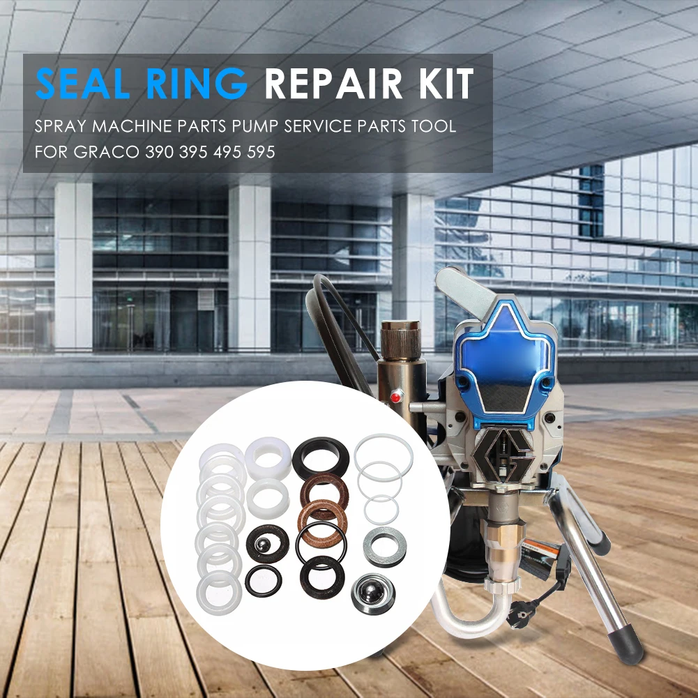 Repair Kit Assortment Set Outdoor Anti-resistance Sealing Gasket Washer Seal Repairing Parts for Graco 390 395 495 595 sealing gasket repair kit