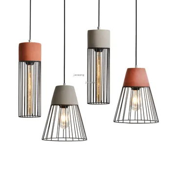 

Modern Pendant Light Vintage Loft Industrial Lamp Bar Cement Decor Lighting Light Fixtures Dining Room Retro LED Pendant Lamp