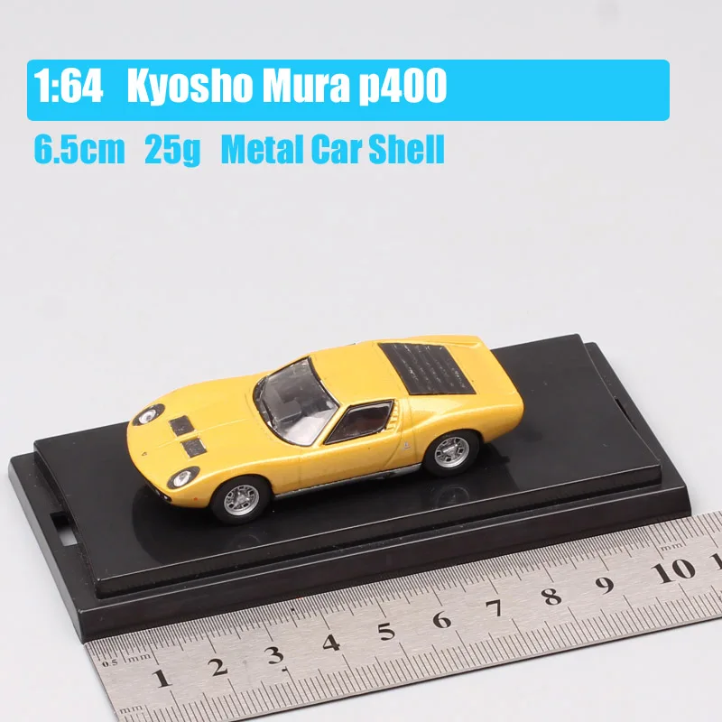 Бренды 1/64 весы kyosho mini mura p400 суперкар металл, полученный литьем под давление и игрушечный транспорт автомобиль игрушка модель автомобиля эскизы Мальчики Дети золото