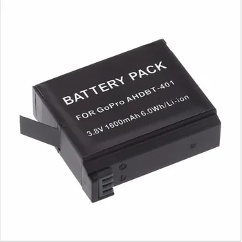 

1600mAh 3.8V Rechargeable Battery Pack Replacement Repair Part for Go pro Gopro Hero 4 Hero4 Sport DV Camera AHDBT-401 AHDBT 401
