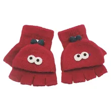 Зимние Детские перчатки, вязаные теплые Детские перчатки, милые Детские перчатки Rekawiczki Dzieciece, перчатки для детей#5