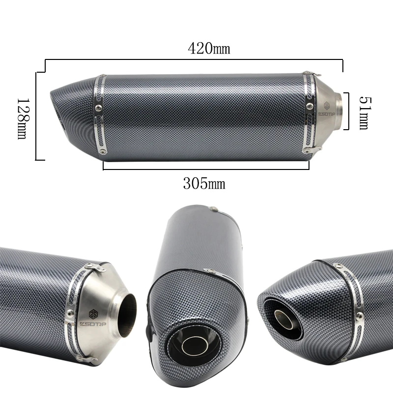 Alconstar Racing 420 мм универсальный глушитель выхлопной трубы мотоцикла с дБ убийца для