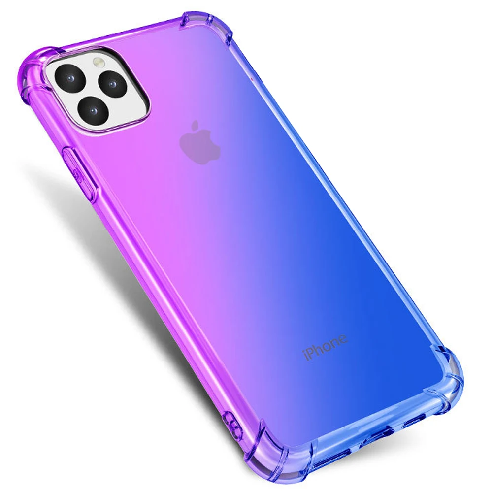 Rainbow Silicone Case For iPhone 11 Pro Max Gradient Clear Cover XS XR X 8 7 Plus 6 6s Soft TPU Coque Shell |