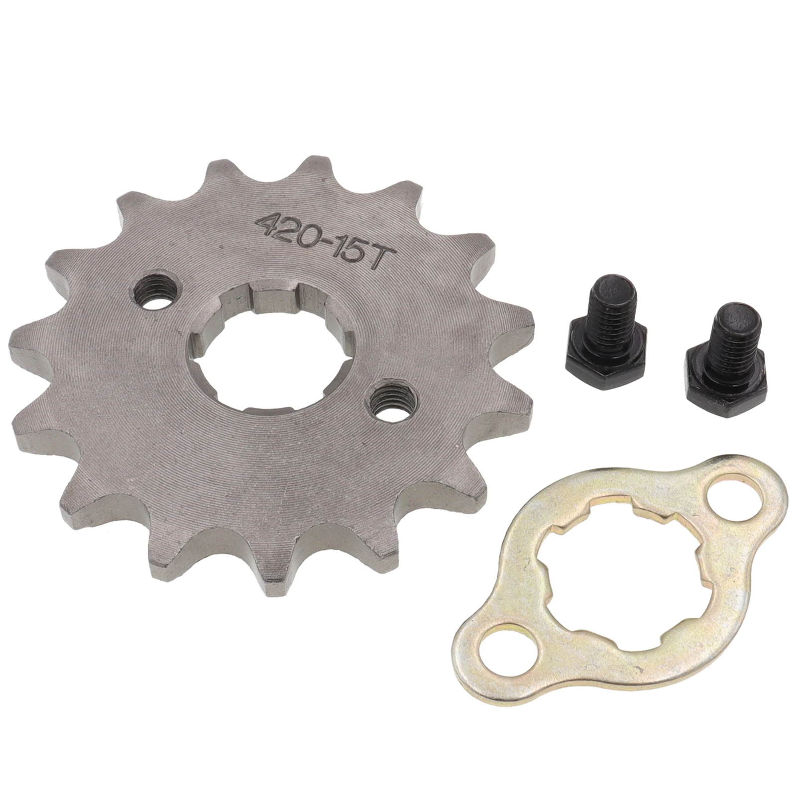 Front Engine 420# 17mm 10T 11T 12T 13T 14T 15T 16T 17T 18T 19T Teeth Chain Sprocket With Retainer Plate Locker For Motorcycle