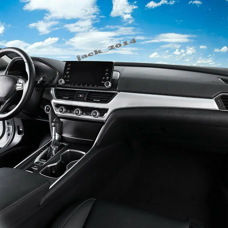 ABS хром внутренний стиль приборной панели Декоративная полоса подходит для Honda Accord 10th