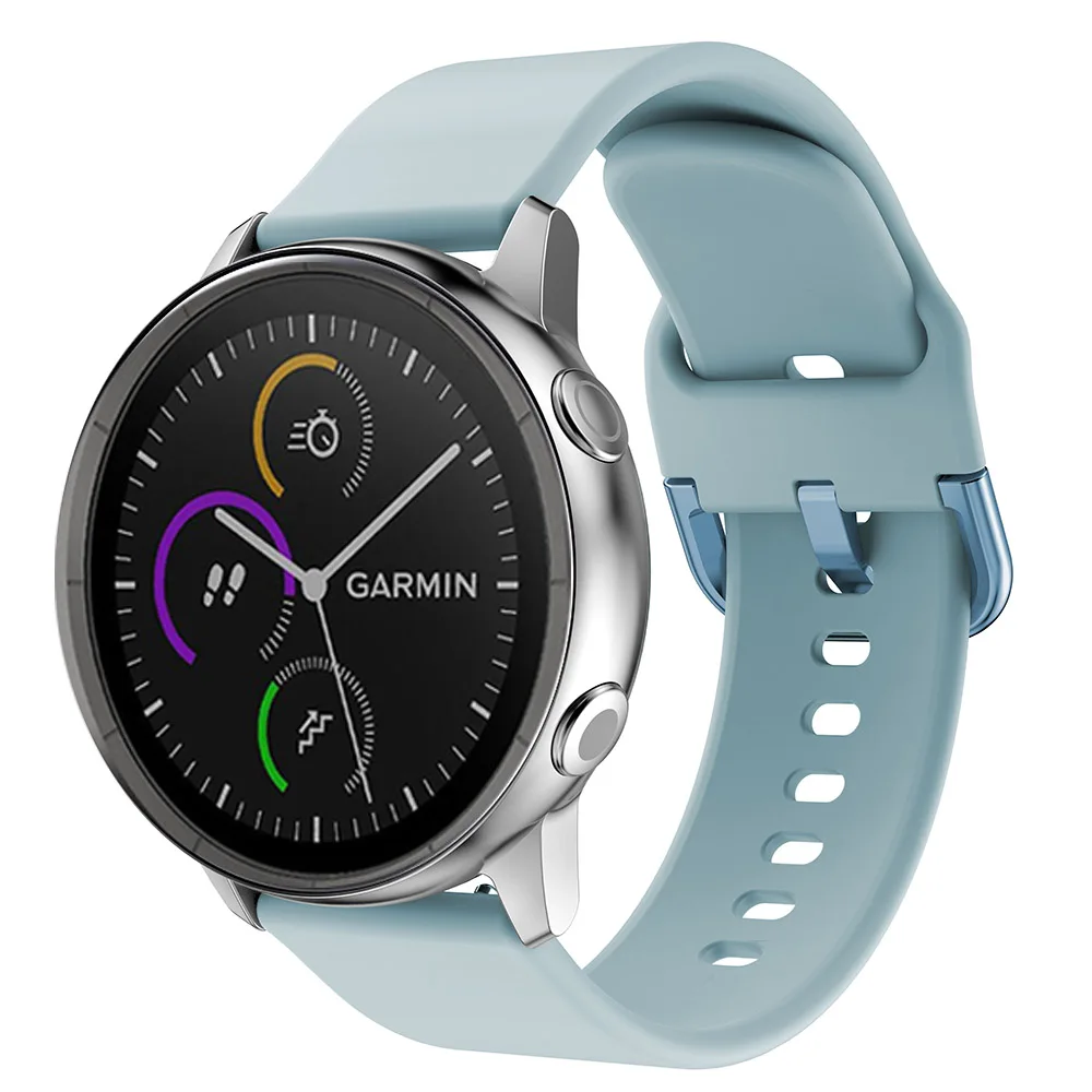 Silicone Replacement Watch Band for Garmin Forerunner 645 Strap 245 245M Bracelet For Garmin Vivoactive 3 2