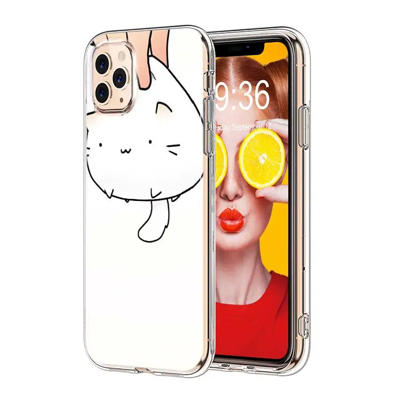 Силиконовый ТПУ чехол для iPhone 11 11Pro XS MAX XR X Kawaii милый кот для iPhone 8 7 6S 6 Plus 5S чехол для телефона