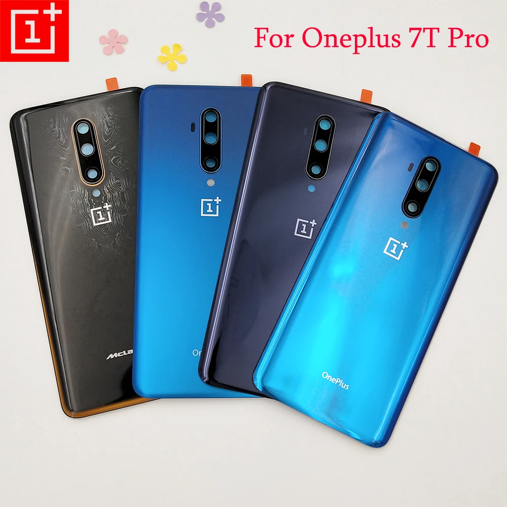 Оригинальная Задняя стеклянная крышка батарейного отсека OnePlus 7T Pro задняя панель