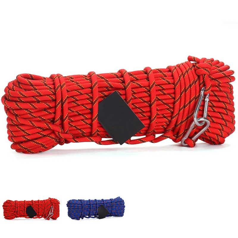 50m Outdoor Rock Climbing Rope 10mm Diameter High Strength Camping