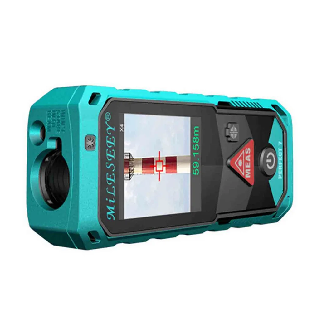 MILESEEY P7 80M 100M 150M 200M Bluetooth Laser Rangefinder with Rotary Touch Screen Laser Meter wit