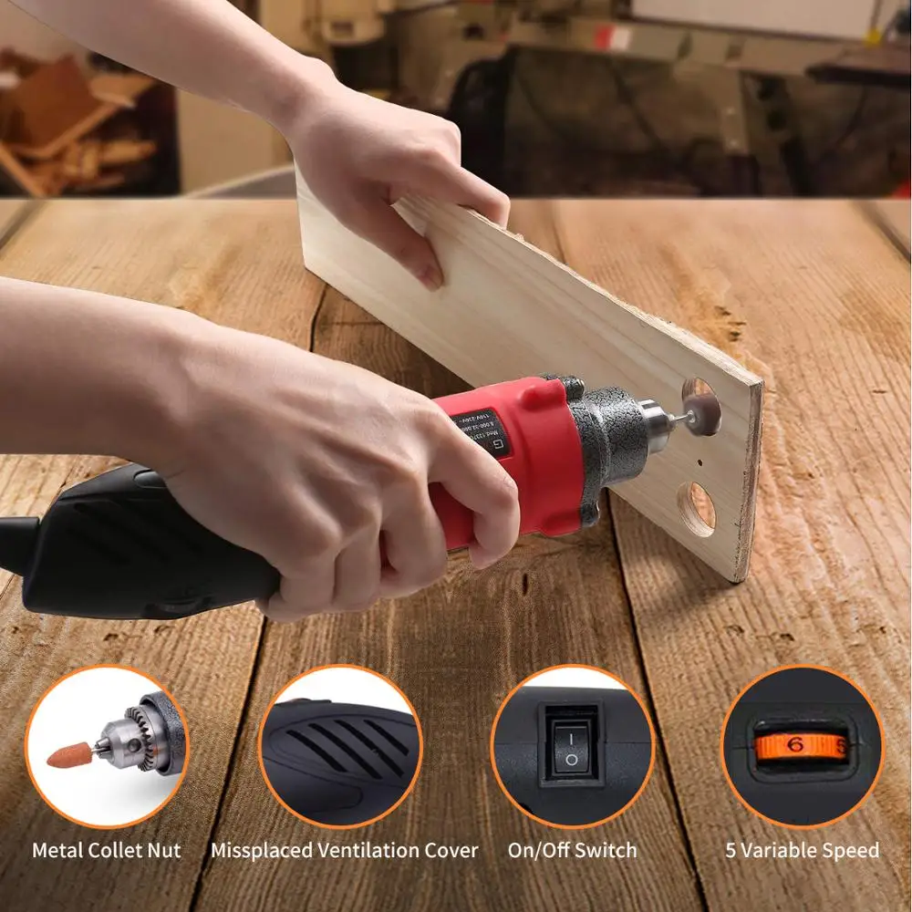 GOXAWEE 220V Electric Die Grinder Bor 