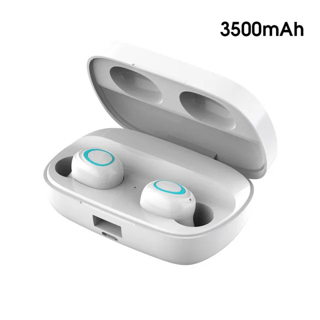 S11-TWS-White Bluetooth Беспроводные наушники с микрофоном светодиодный дисплей Bluetooth Наушники Hi-Fi стерео спортивные наушники с шумоподавлением - Цвет: S11-TWS-White
