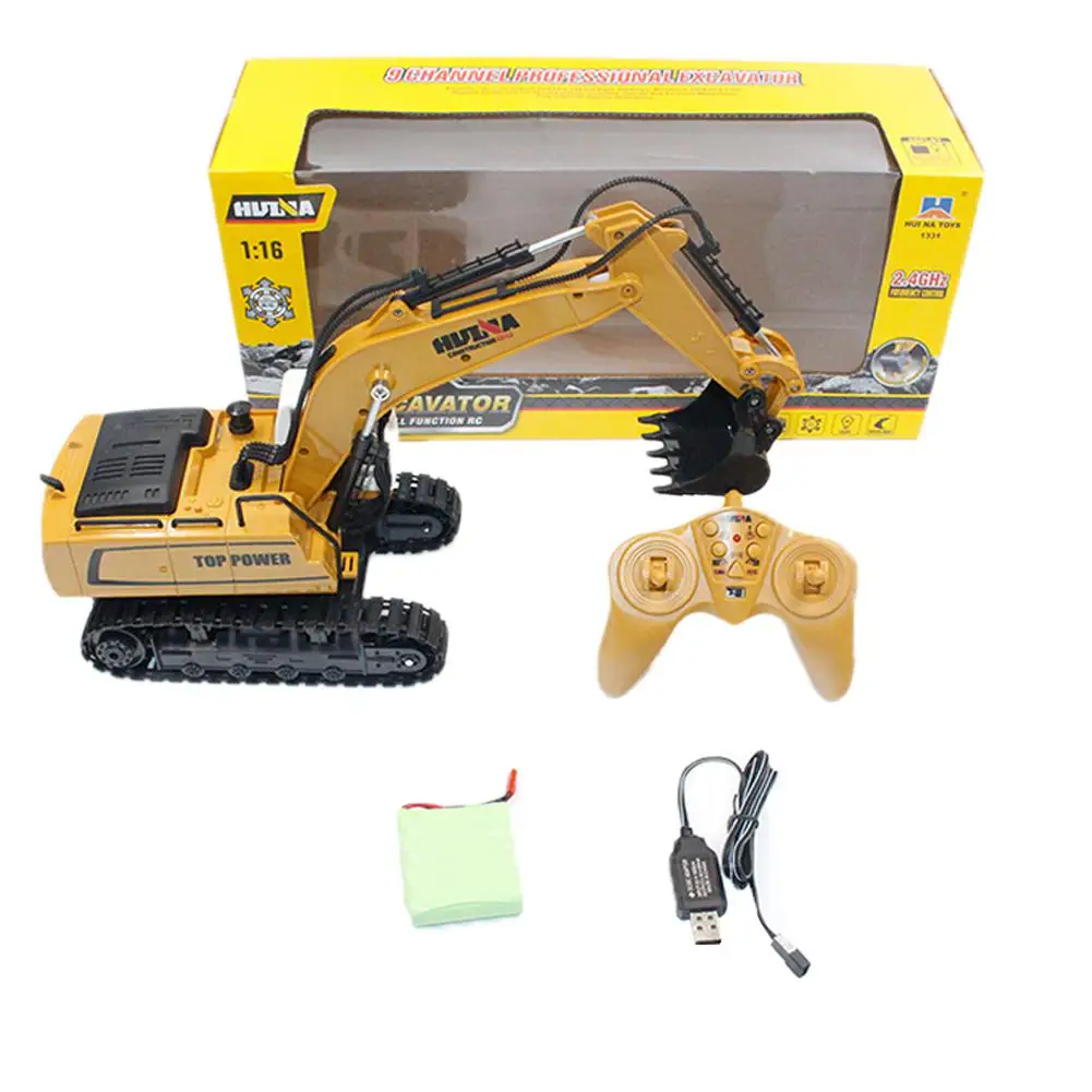 Kuulee игрушки 1331 1/16 2,4G 9CH электрический Rc экскаватор инженерный копатель грузовик модель Rc экскаватор