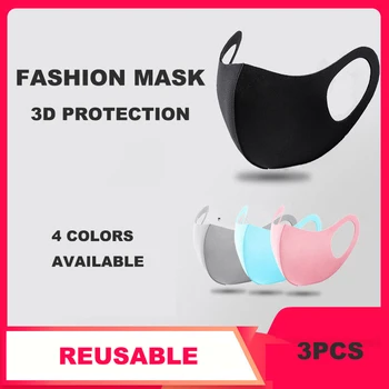 

Reusable Face Mask Men Women Children Fashion Anti-fog Haze Dustproof Breathable Washable Gifts