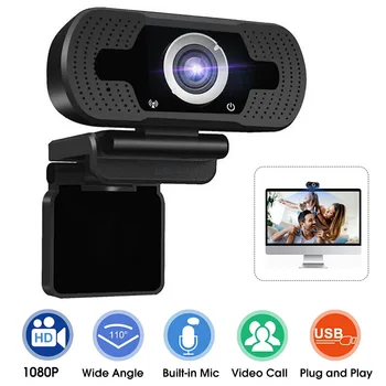 

1080P USB Computer Webcam Conference Video Online Class Live Teaching Camera Full HD Webcam With Microphone For Computer Laptop