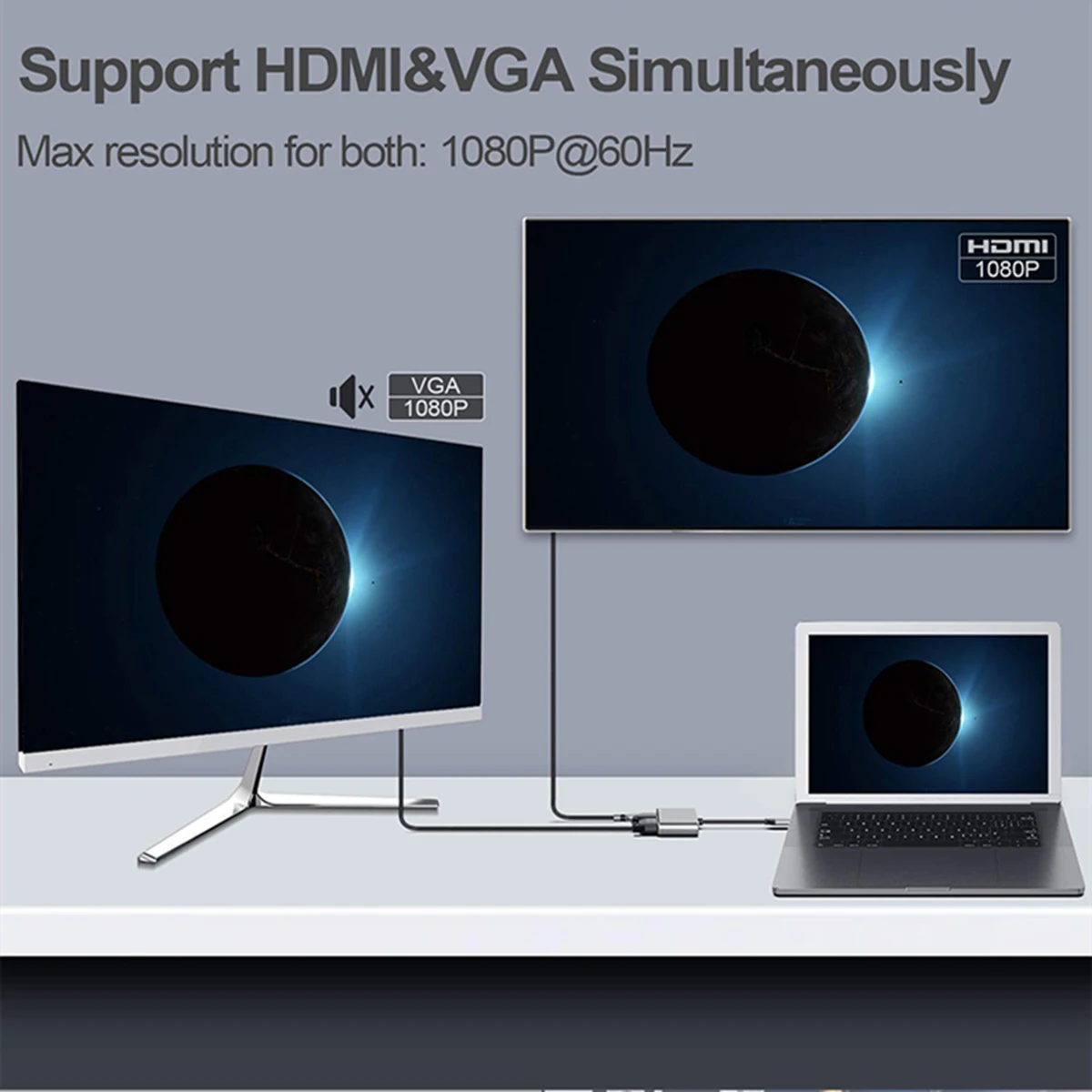SOONHUA 4 в 1 USB C type-C к HDMI аудио видео адаптер конвертер 4 к 1080P Поддержка PD зарядка VGA USB3.0 Многофункциональный USB C концентратор