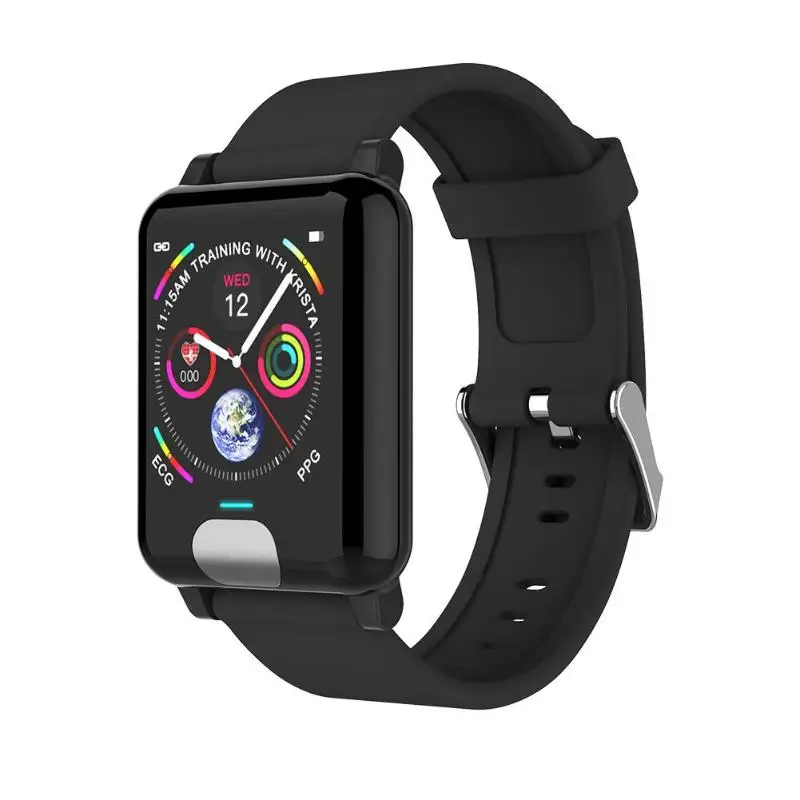 Black steel E04 умные часы ECG PPG кровяное давление фитнес-трекер Gps Smartwatch браслет монитор сердечного ритма 50 шт./партия - Цвет: Black steel