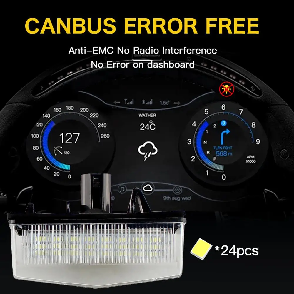 Светодиодсветодиодный лампа CanBus для номерного знака автомобиля Toyota MATRIX AZE14 ZRE142