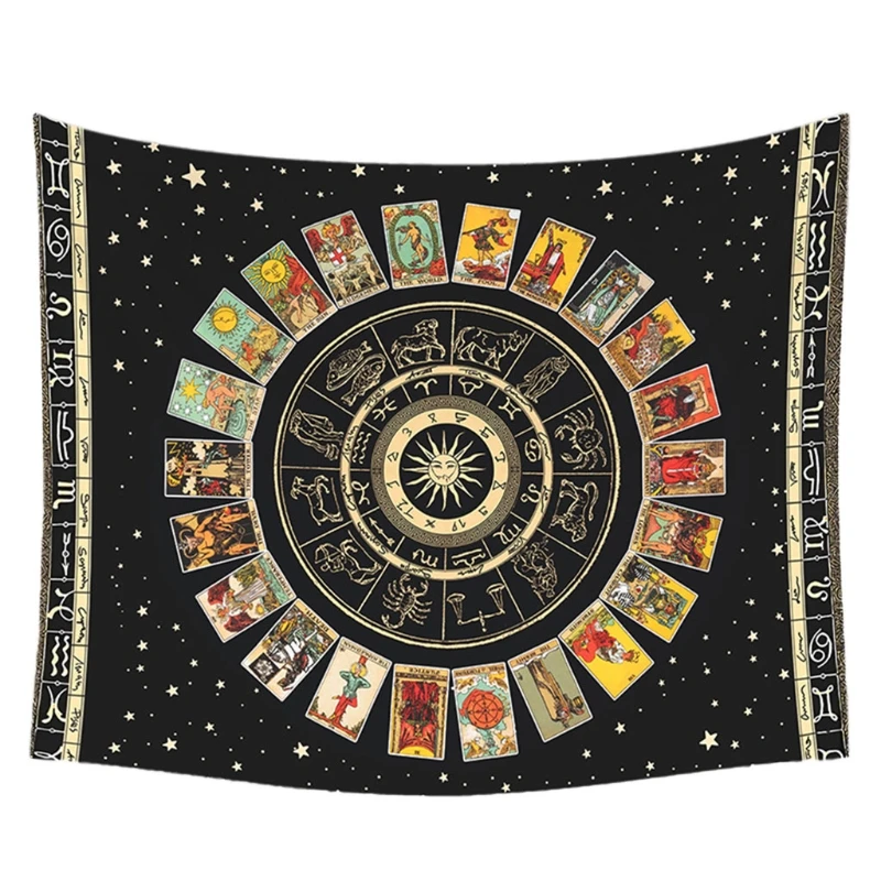 Tarot Tablecloth Fate Guidance Board Game Divination Rug Wall Tapestry U7EF | Спорт и развлечения