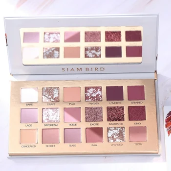 

18 Color Eyeshadow Palette Waterproof Smudge-proof Matte Shimmer Sequin Eye Shadow Powder