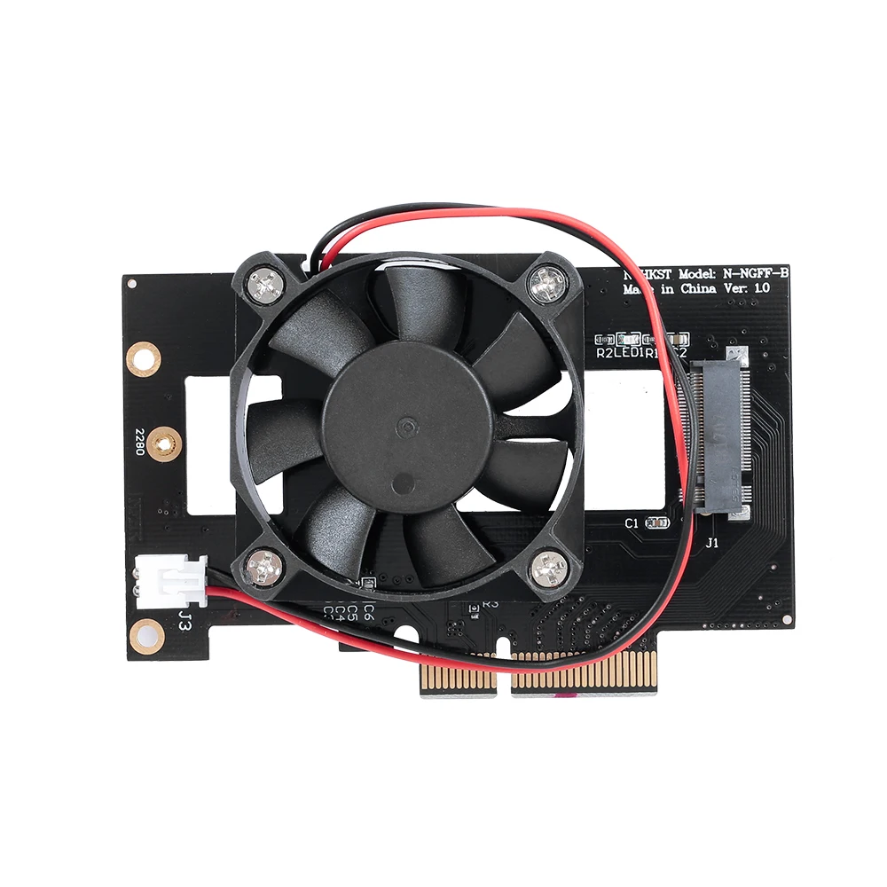 M.2 NVME NGFF к PCI-E X4 карта расширения адаптер конвертер карта с вентилятором для настольного ПК