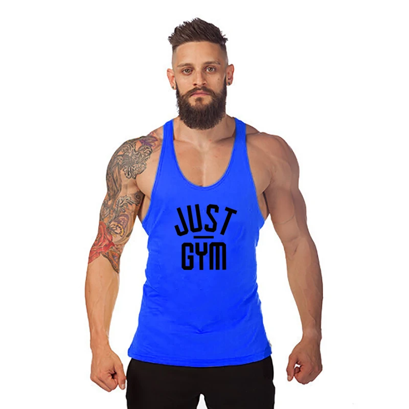Бренд Just gym одежда для фитнеса майка для мужчин Бодибилдинг Стрингер майка для тренировок майка