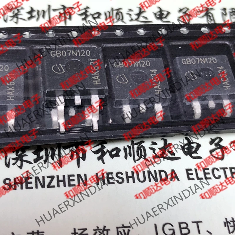 5 шт., новые оригинальные кнопки GB07N120 SGB07N120-263 1200V 8A на