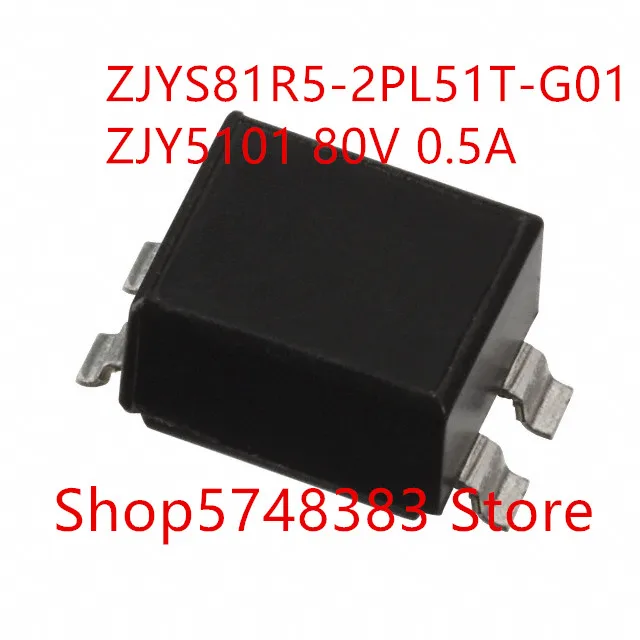 

10PCS/LOT ZJYS81R5-2PL51T-G01 ZJYS81R5 ZJY5101 ZJY51 80V 0.5A SMD common mode inductance