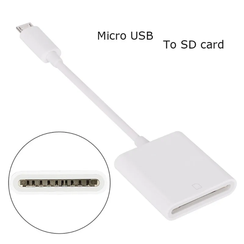 Кардридер Micro для защиты цифровых карт памяти телефон OTG адаптер кабель для Android для samsung Micro порт мобильного телефона