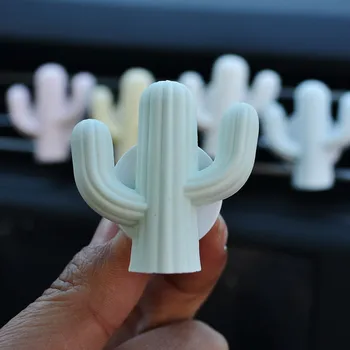 

Air Freshener White Cactus Botanical Garden Perfume Vent Car Perfume Conditioning Clip Magnet Diffuse For universal car Volkswag