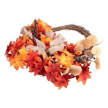 

1Pc Artificial Leis Fall Wreath for Halloween Colorful