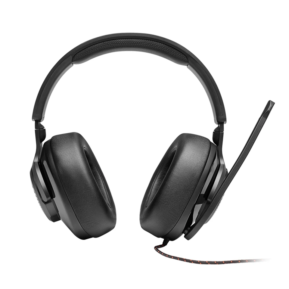 JBL Quantum 300 Wired Over ear Gaming Headset Flip up Mic Foldable Headphone for PlayStation Nintendo Switch iPhone Mac VR