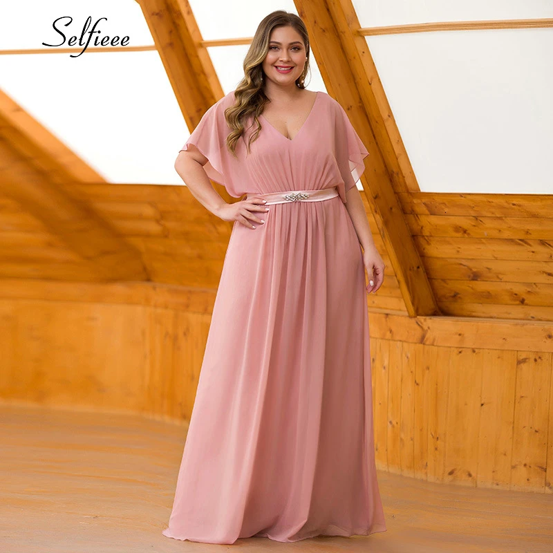 mauve maxi dress with sleeves