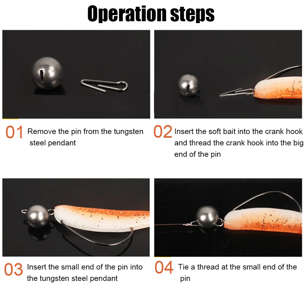 1Pc 1g-12g Wolfram Sinker Fishing Tungsten fall Hook Connector Additional Weight Quick Release Casting Fishing Tackle Accessory fishing counterweight sinker,fishing accessories,fishing tackle