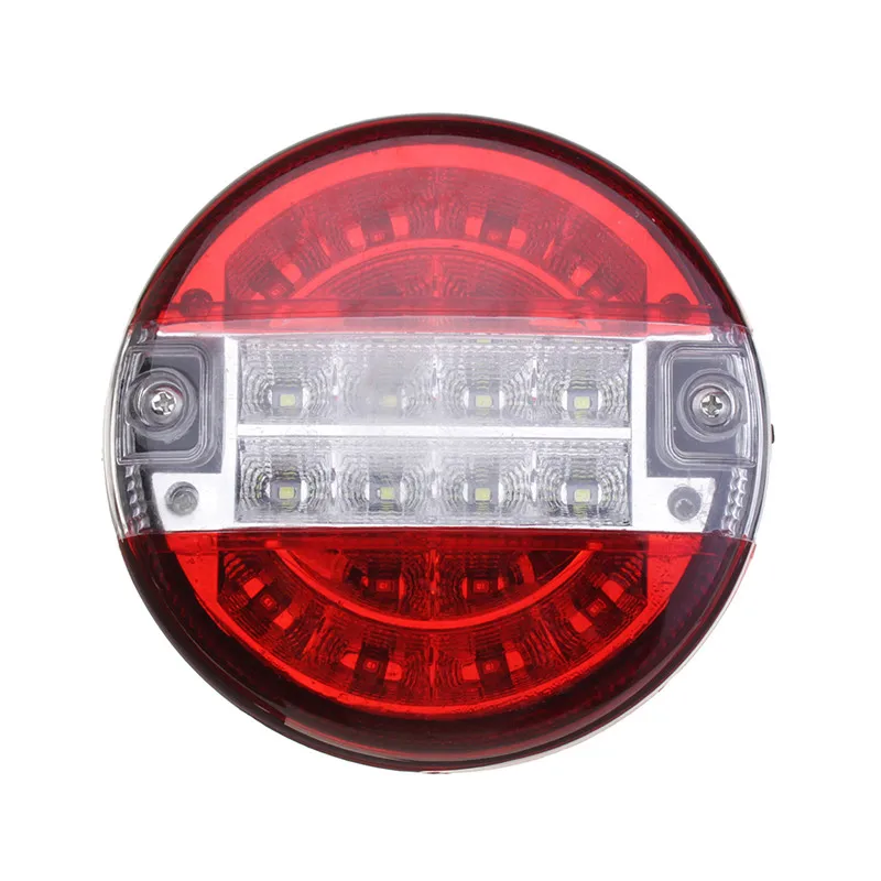 2 Pcs 20 LED Truck Tail Light Stop Brake Reverse Lamp for 24V Vehicles Trailer Caravan