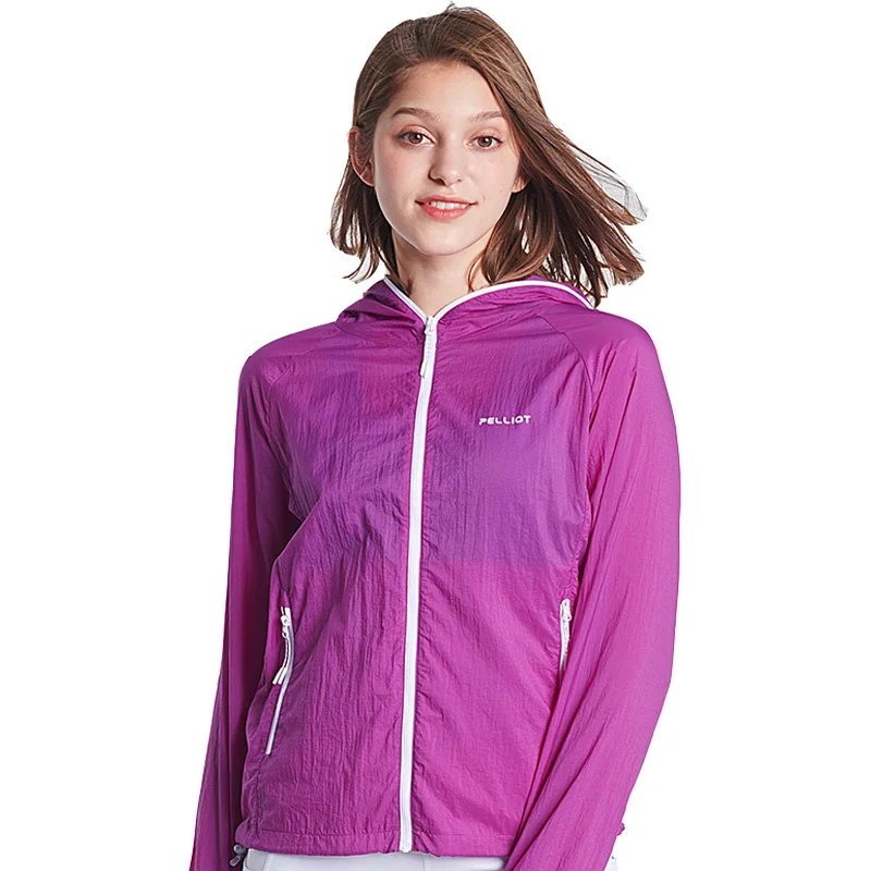 Pelliot women Sun-protective Sport Shirt Climbing Hiking Windbreaker men&rsquo;s fishing windproof Cycling Jacket Anti-UV Camping Coat