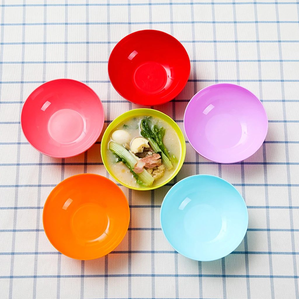 Los niños-plato 6er set multicolor 20cm-plástico fiesta platos plástico camping platos