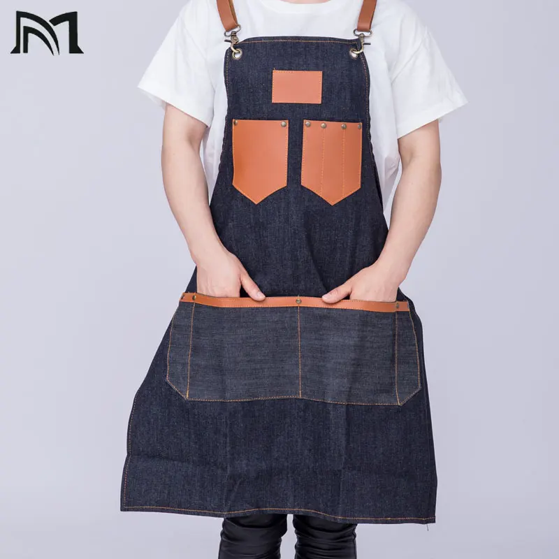 Салоны Парикмахерская накидка для волос фартук парикмахера джинсовая покраски