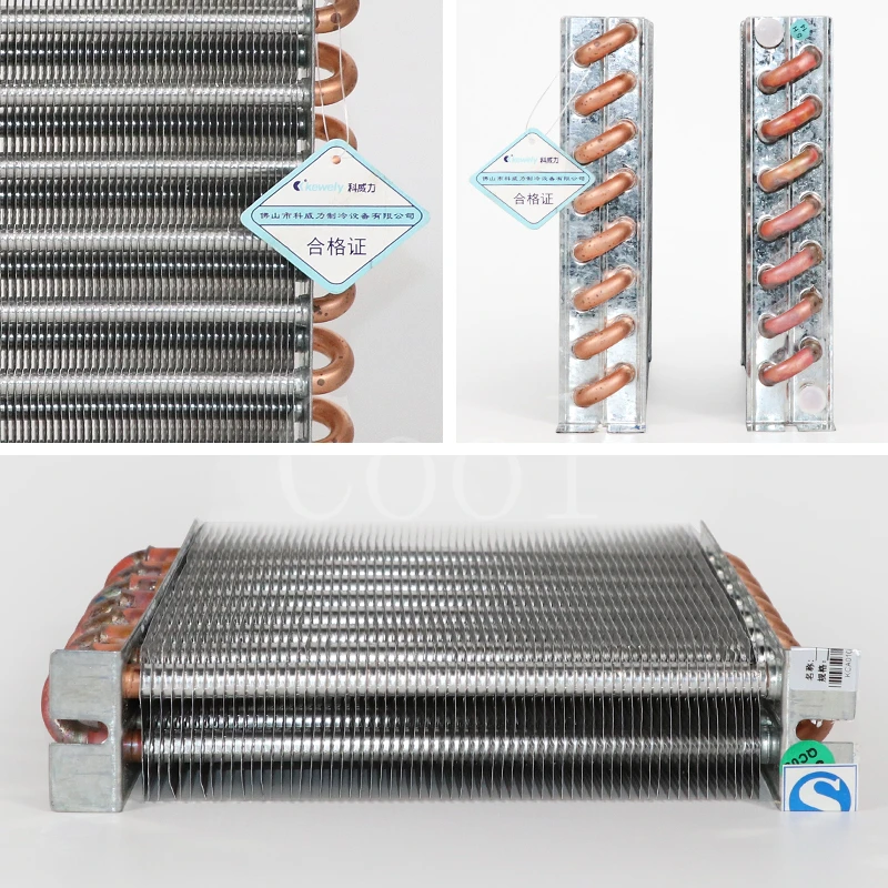 Refrigerator Condenser Water Cooling Air Cooling Copper Tube Radiator Freezer Ice Maker Universal Evaporator FNA-0.39/1.3
