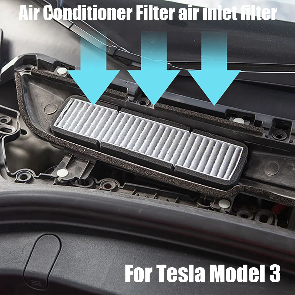 For Tesla Model 3 17 20 Air conditioner filter air inlet filter