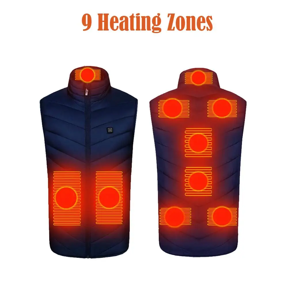 

2020 9 Heated Zones Heating Vest Washable Usb Charging Heating Warm Vest Control Temperature Outdoor кђѬка с подогѬевом