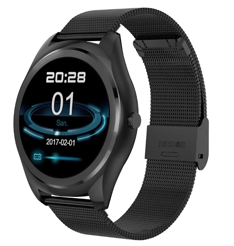 Черный XIYAN N3 Pro Smartwatch Водонепроницаемый Bluetooth Вызов монитор сердечного ритма во время сна шагомер камера для мужчин Мода Смарт часы группа - Цвет: Черный