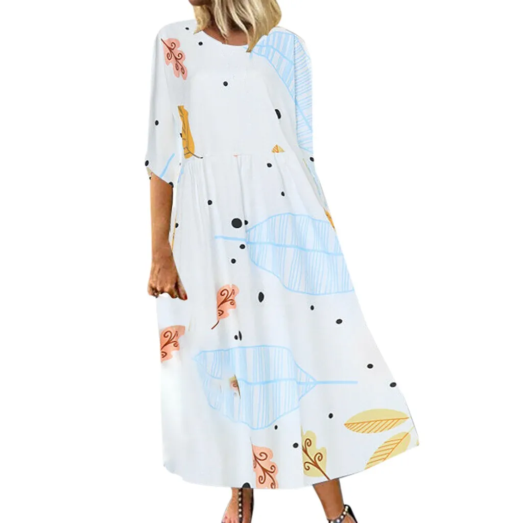 Платье на Хэллоуин, S-2XL, noche, vestido, женское платье, ropa mujer, shein, robe femme, платья, с принтом в виде листьев на Хэллоуин, с круглым вырезом, Z4